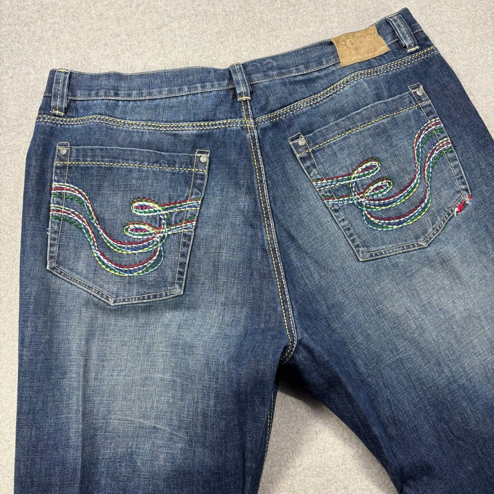 Vintage COOGI Jeans Mens 42x34 (Actual) Distressed Embroidered Baggy Hip Hop Y2K